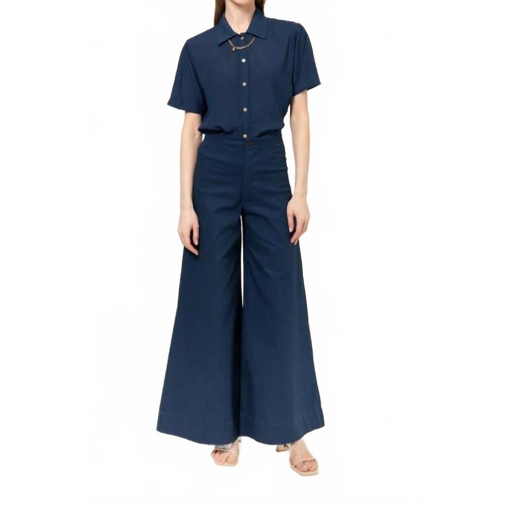 NEW BEL KAZAN simone high waist flare pant in twilight